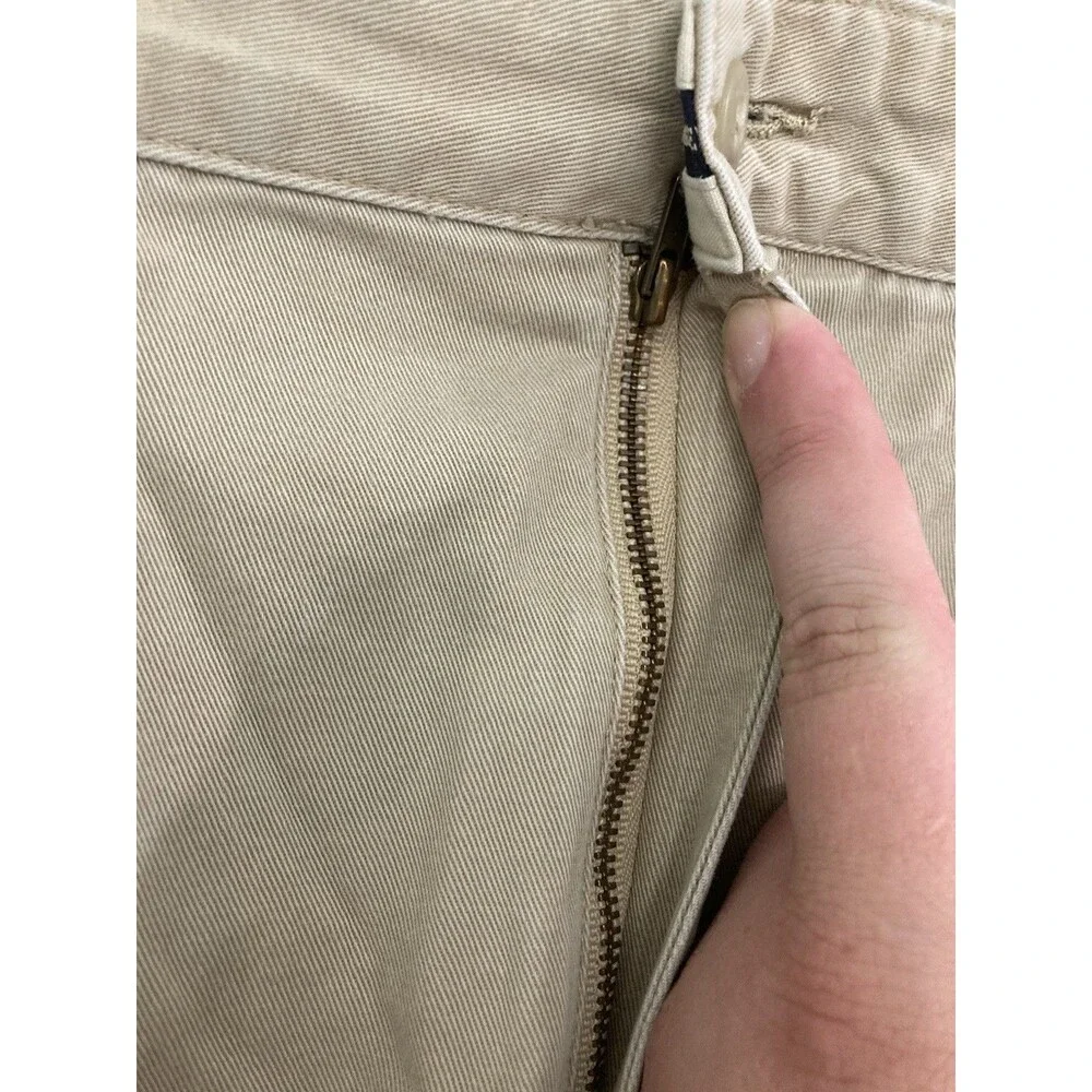 Men's VTG Polo Ralph Lauren Andrew Pant Chinos Khaki Beige Size 34x32